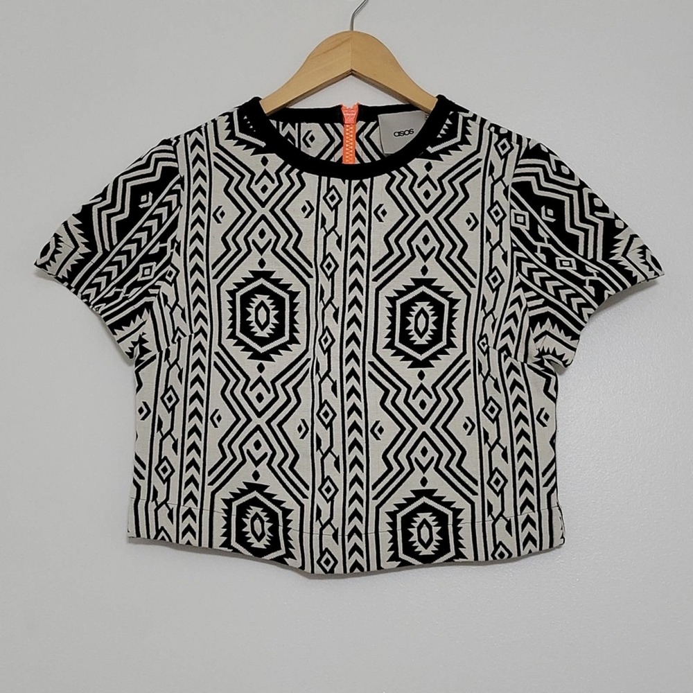 ASOS Printed Crop Top, US 4